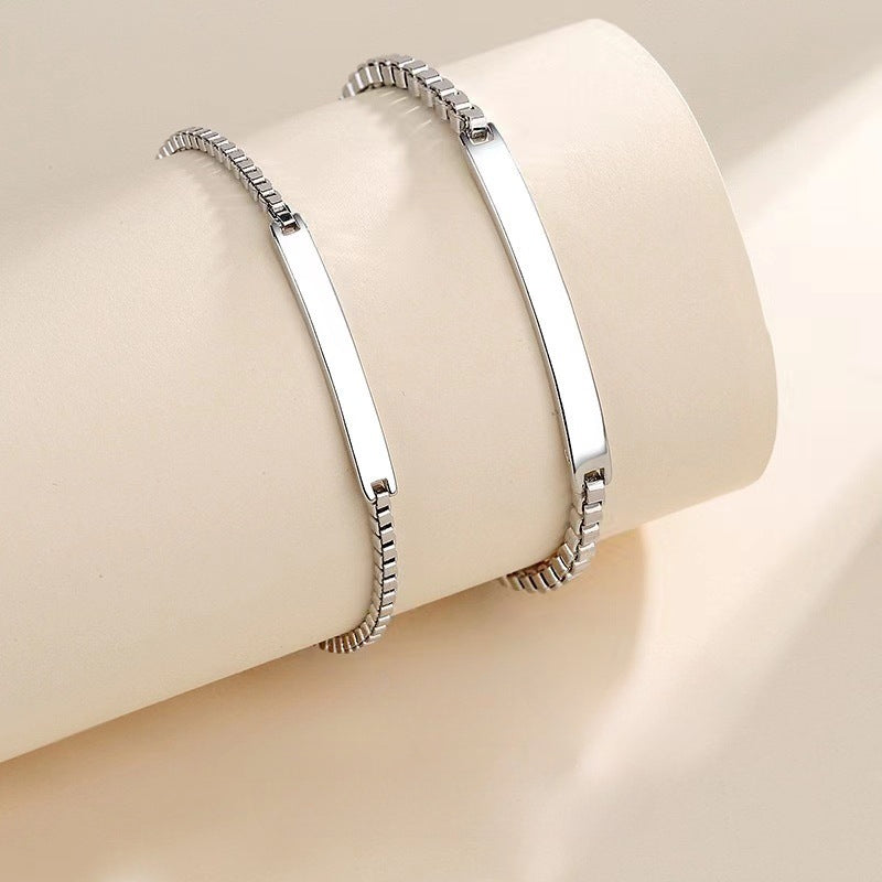 Custom Message Couples Bracelet