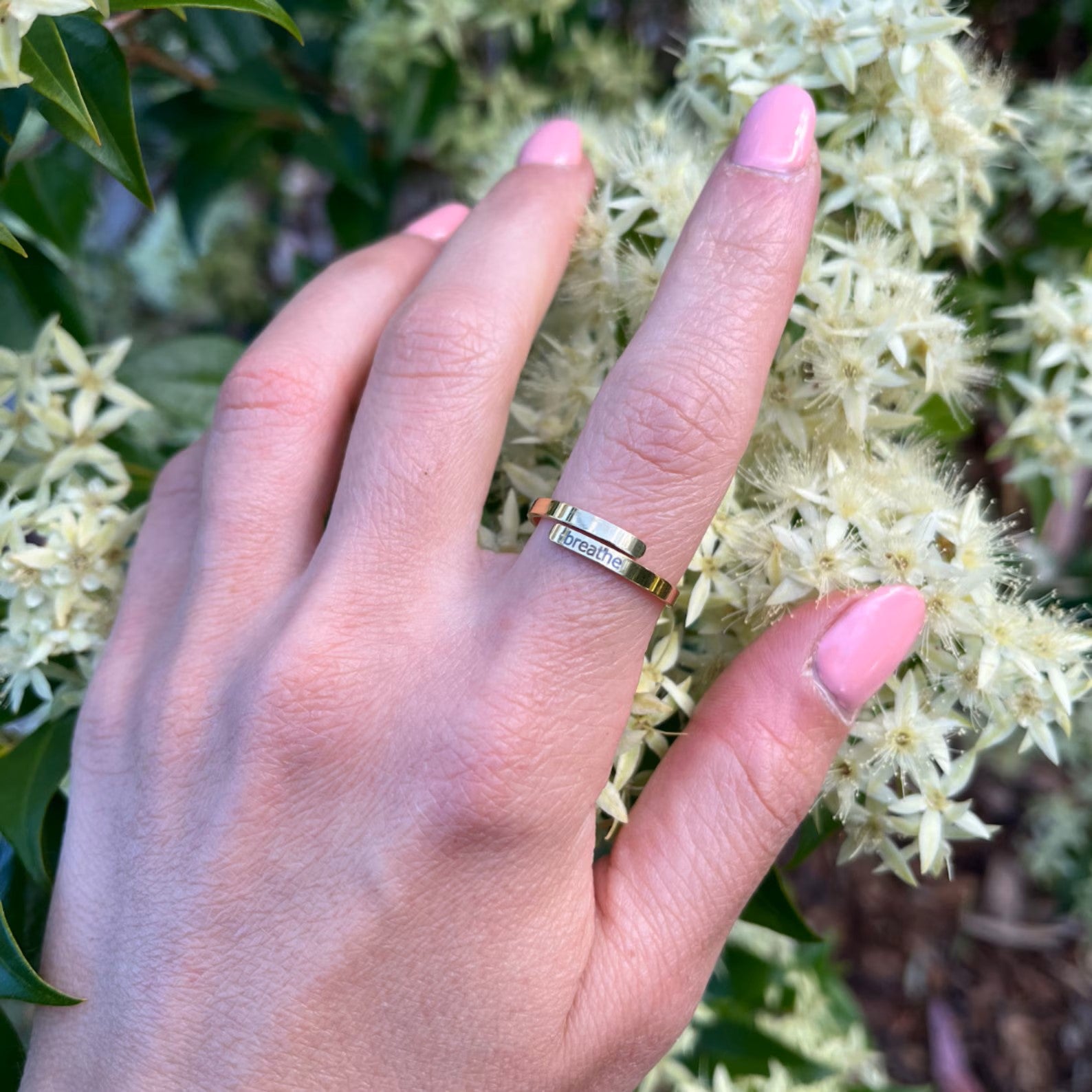 Personalized Adjustable Engraved Name Ring
