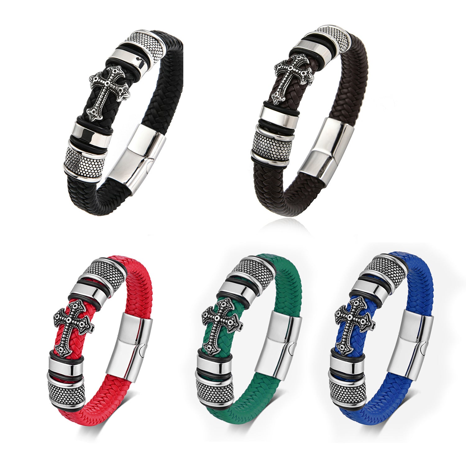 Custom Message Waven Bracelet for Men