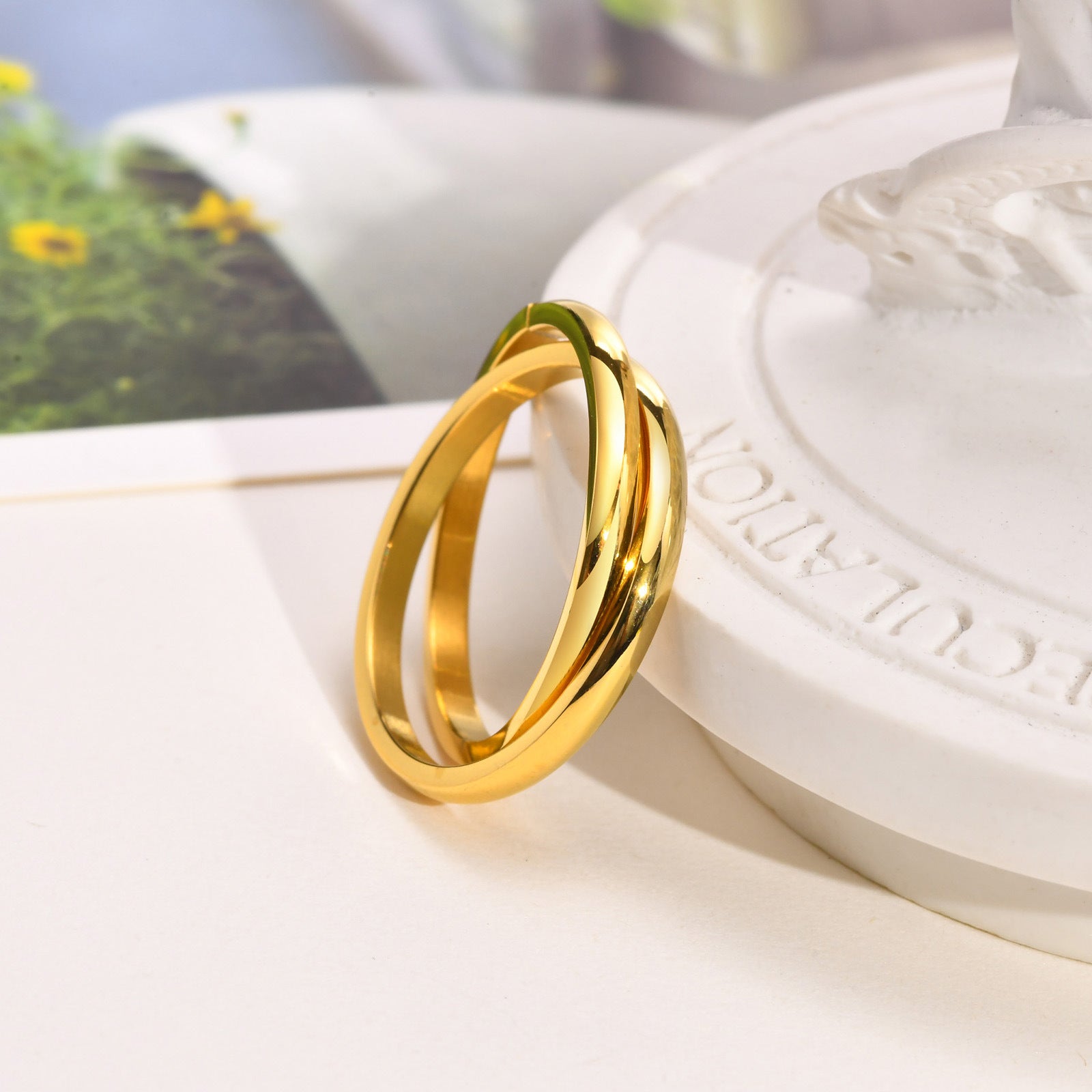 (Non-personalized) Double Circle Ring