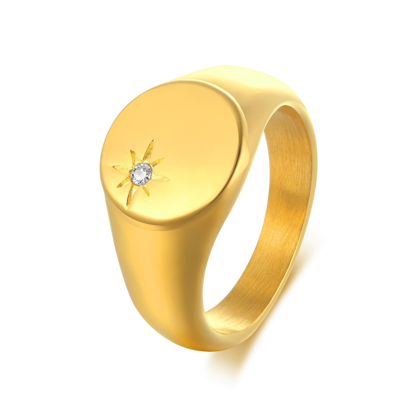 Custom Name Gold Ring