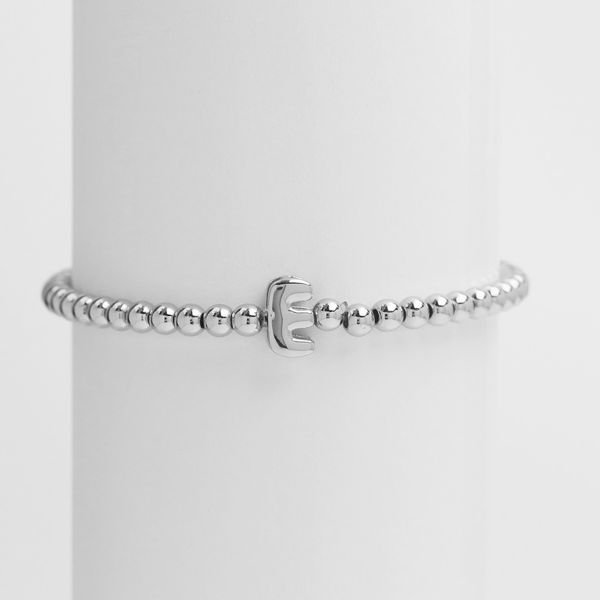 Custom 18K Plated Beads Letter Bracelet