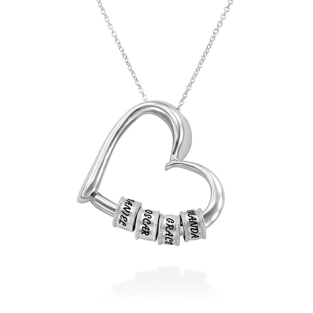 Personalized Family Name Beads Pendant Necklace