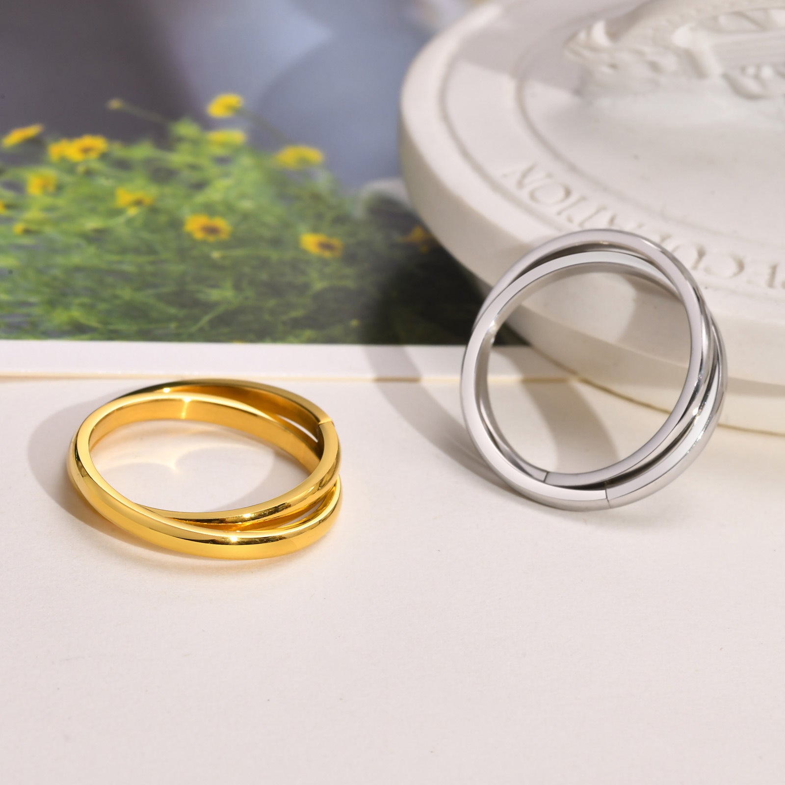 (Non-personalized) Double Circle Ring