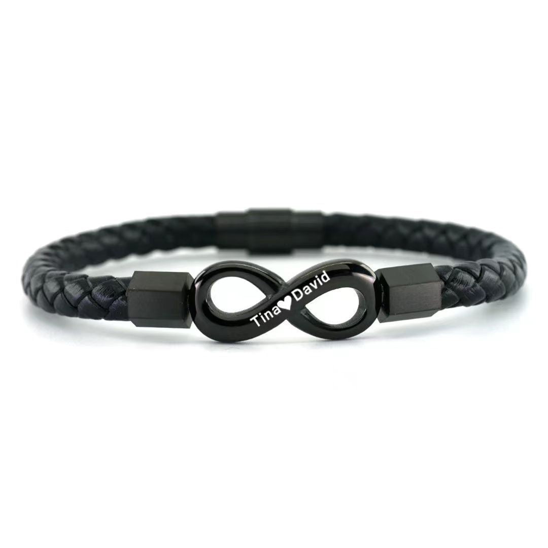 Custom Name Waven Bracelet for Men