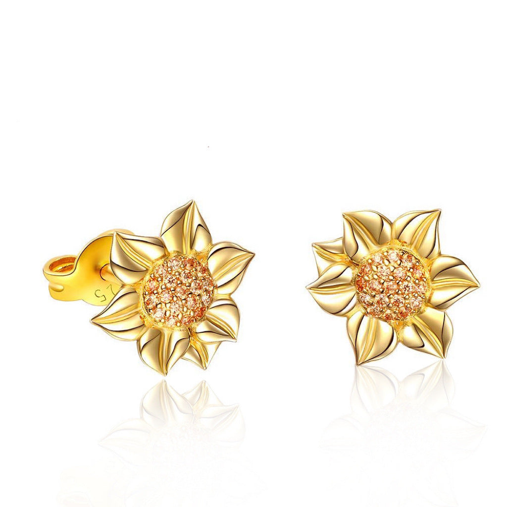 Sunflower Stud Earring (Non-personalized)