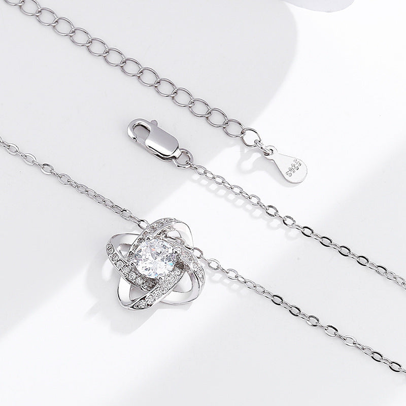 S925 Sterling Silver 4 Leaf Clover Necklace