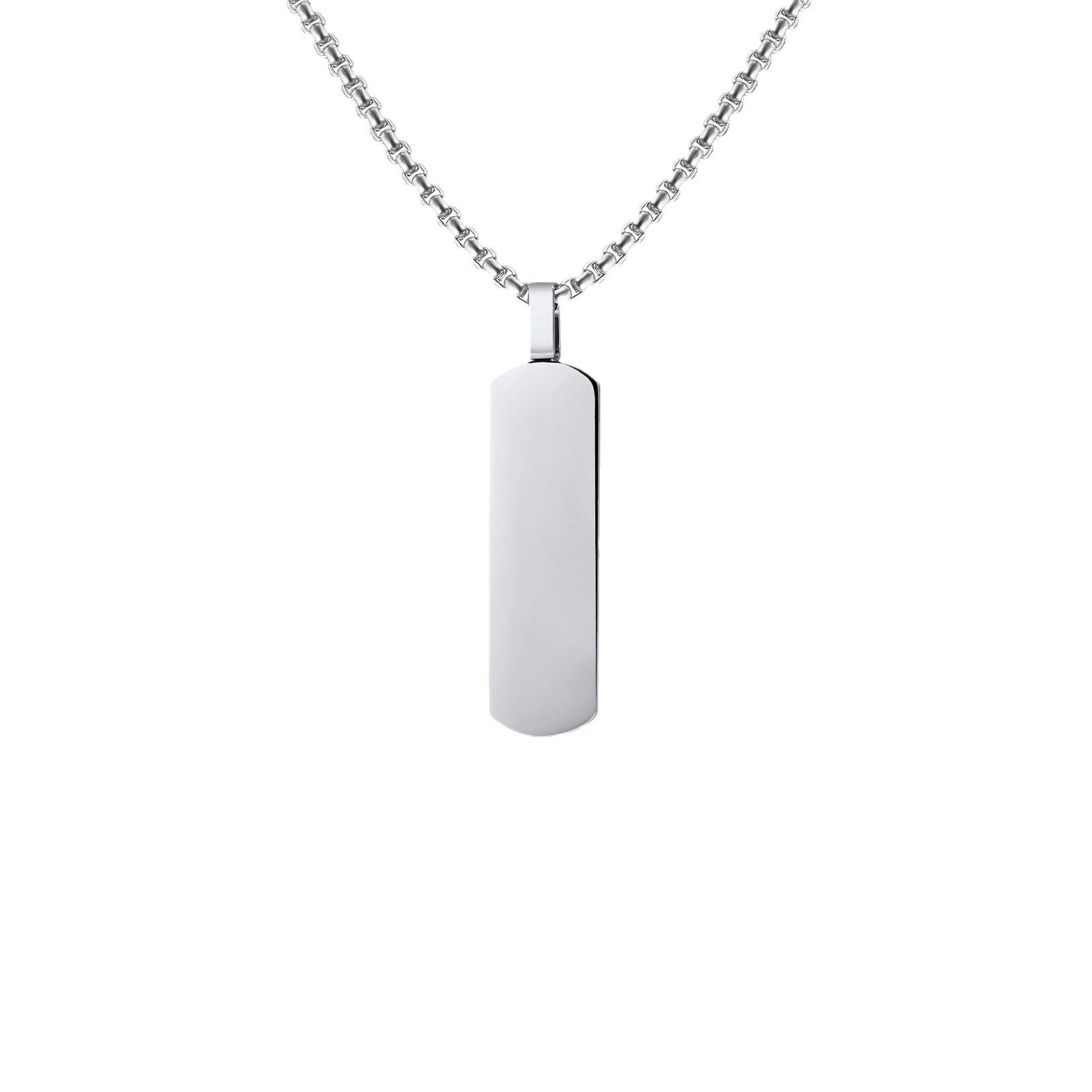 Personalized Name Custom Message Necklace for Men