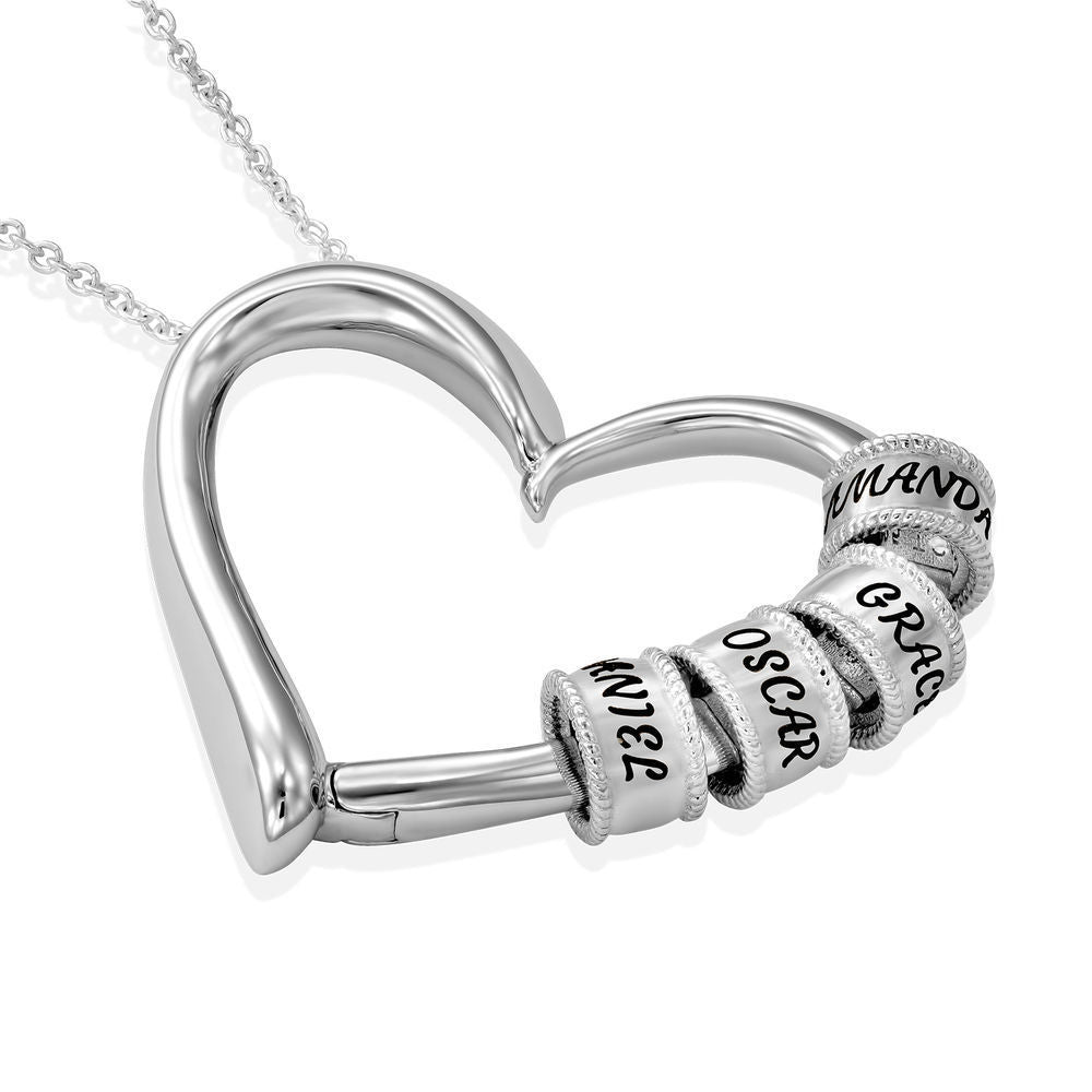 Personalized Family Name Beads Pendant Necklace