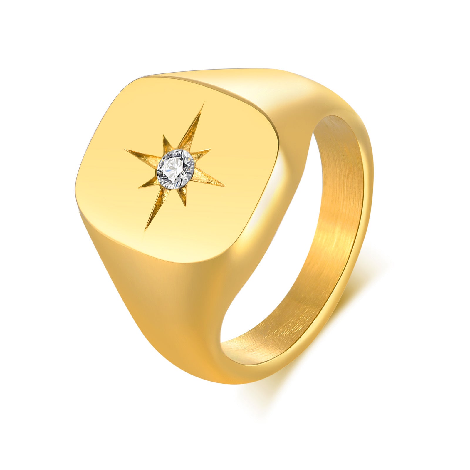 Custom Name Gold Ring