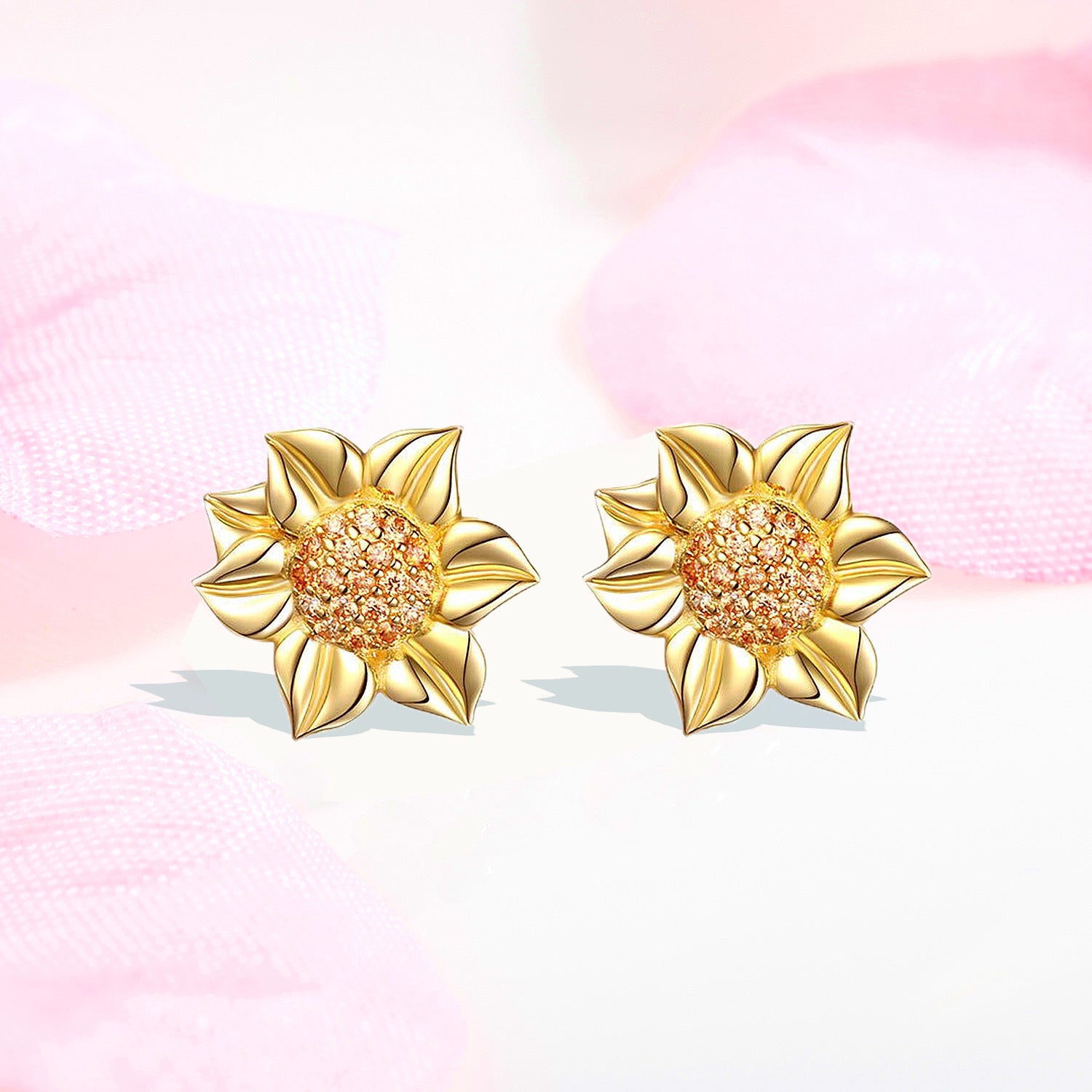 Sunflower Stud Earring (Non-personalized)