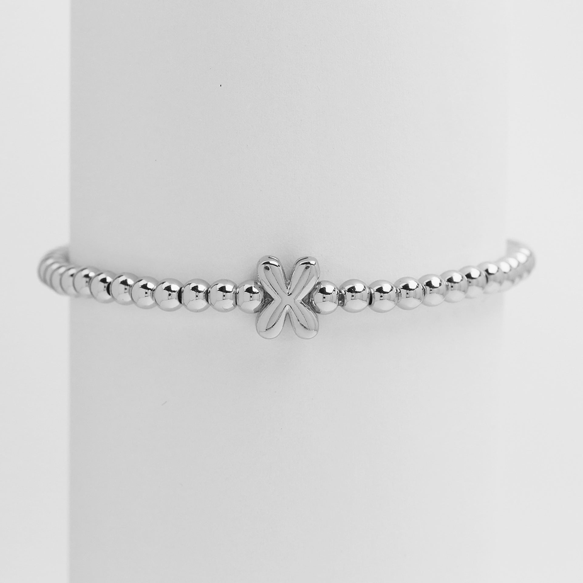 Custom 18K Plated Beads Letter Bracelet