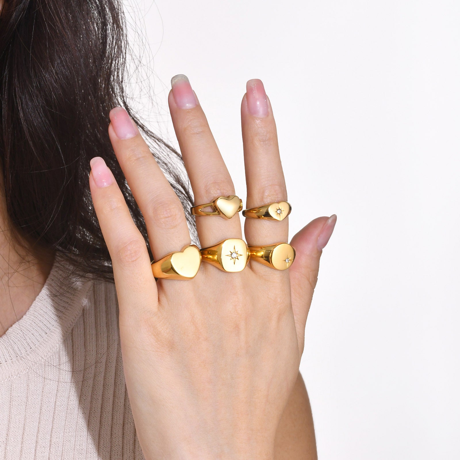 Custom Name Gold Ring