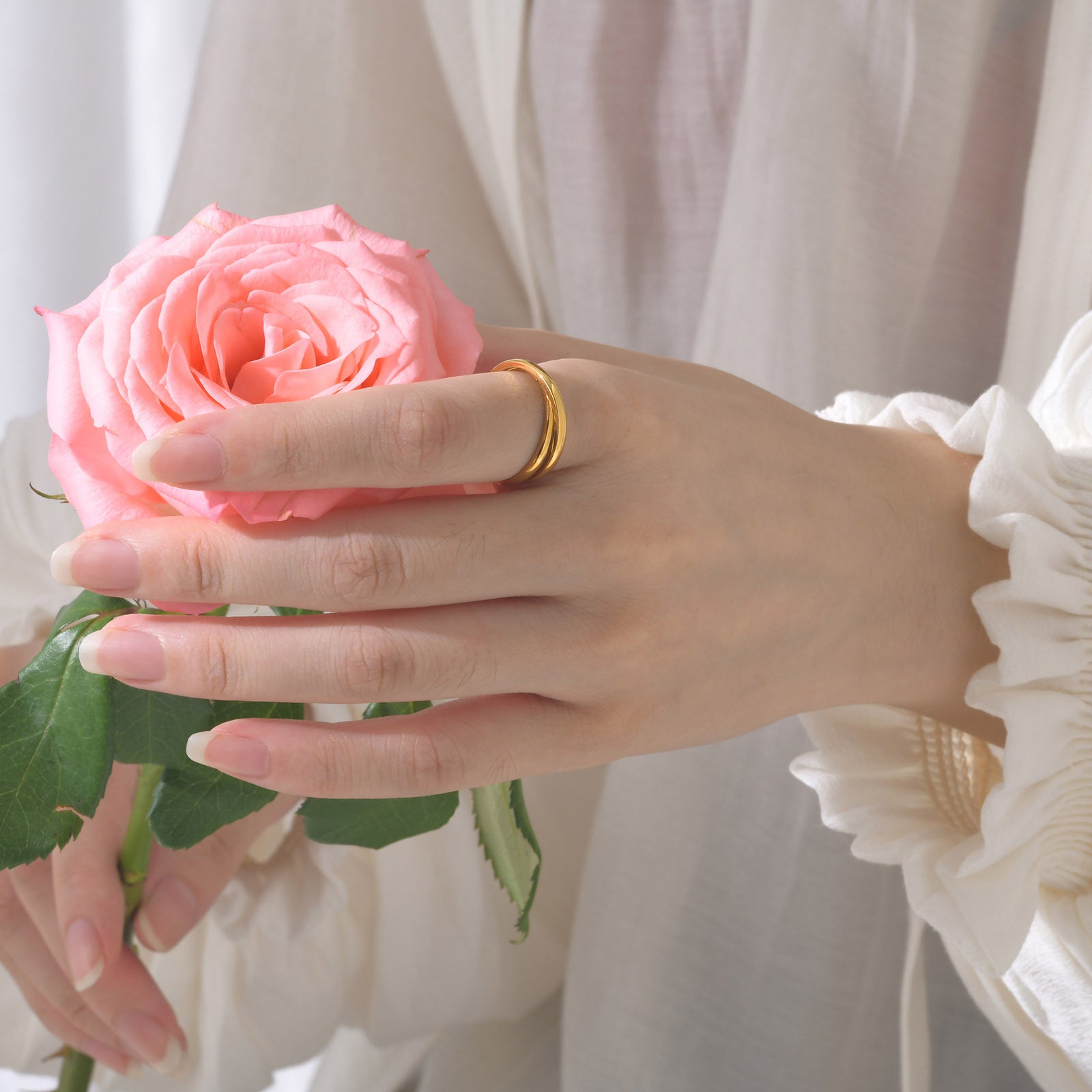 (Non-personalized) Double Circle Ring