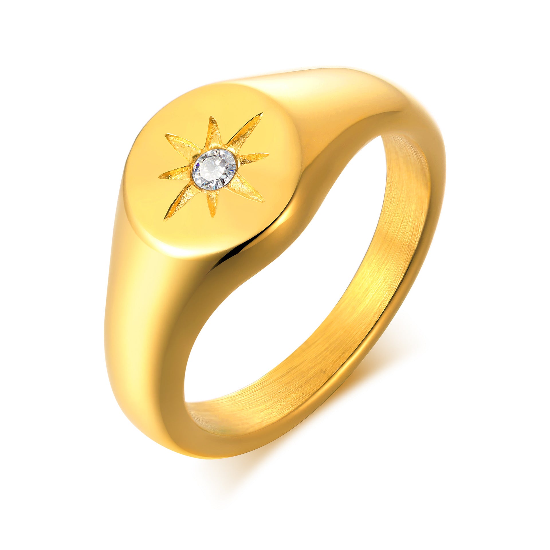 Custom Name Gold Ring