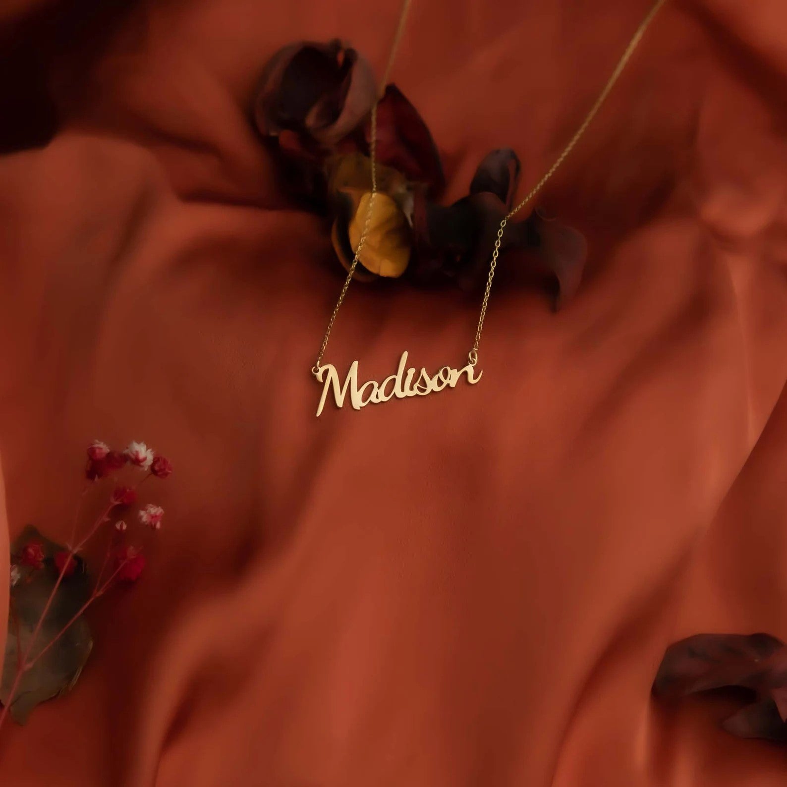 Gold Personalized Name Necklace, Gift For Her, Valentine's Gift, Christmas Gift