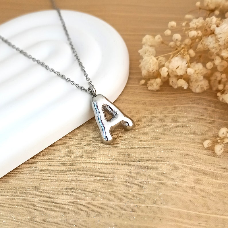 Custom Bubble Letter Necklace
