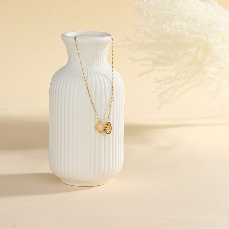 Engraved Name Heart Necklace Lover Necklace for Wife, Mothers, Girlfriend - Wedding Gift