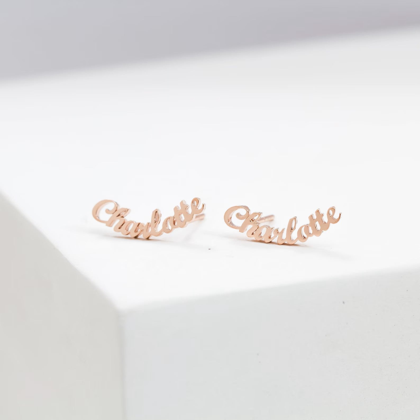 Custom Name Stud Earring