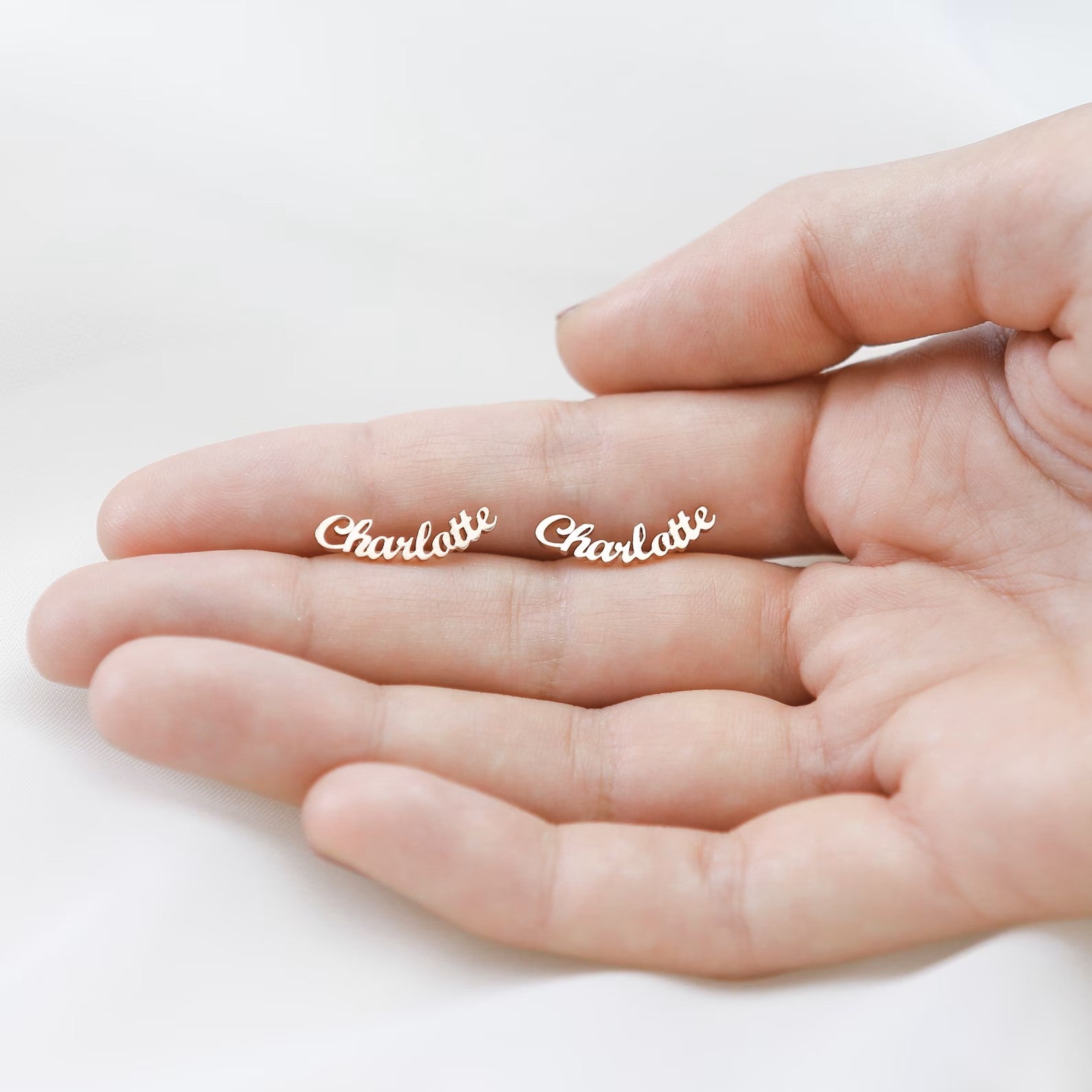 Custom Name Stud Earring