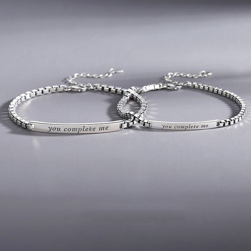 Custom Message Couples Bracelet