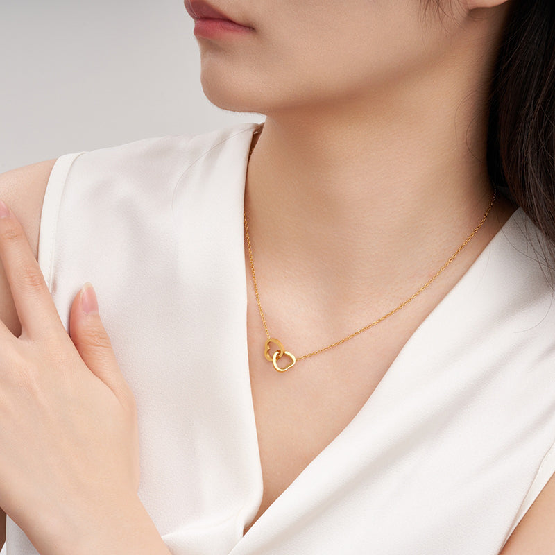 Engraved Name Heart Necklace Lover Necklace for Wife, Mothers, Girlfriend - Wedding Gift