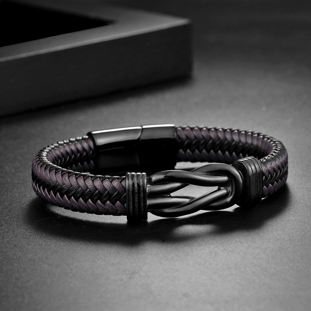 Custom Name Woven Bracelet for Men