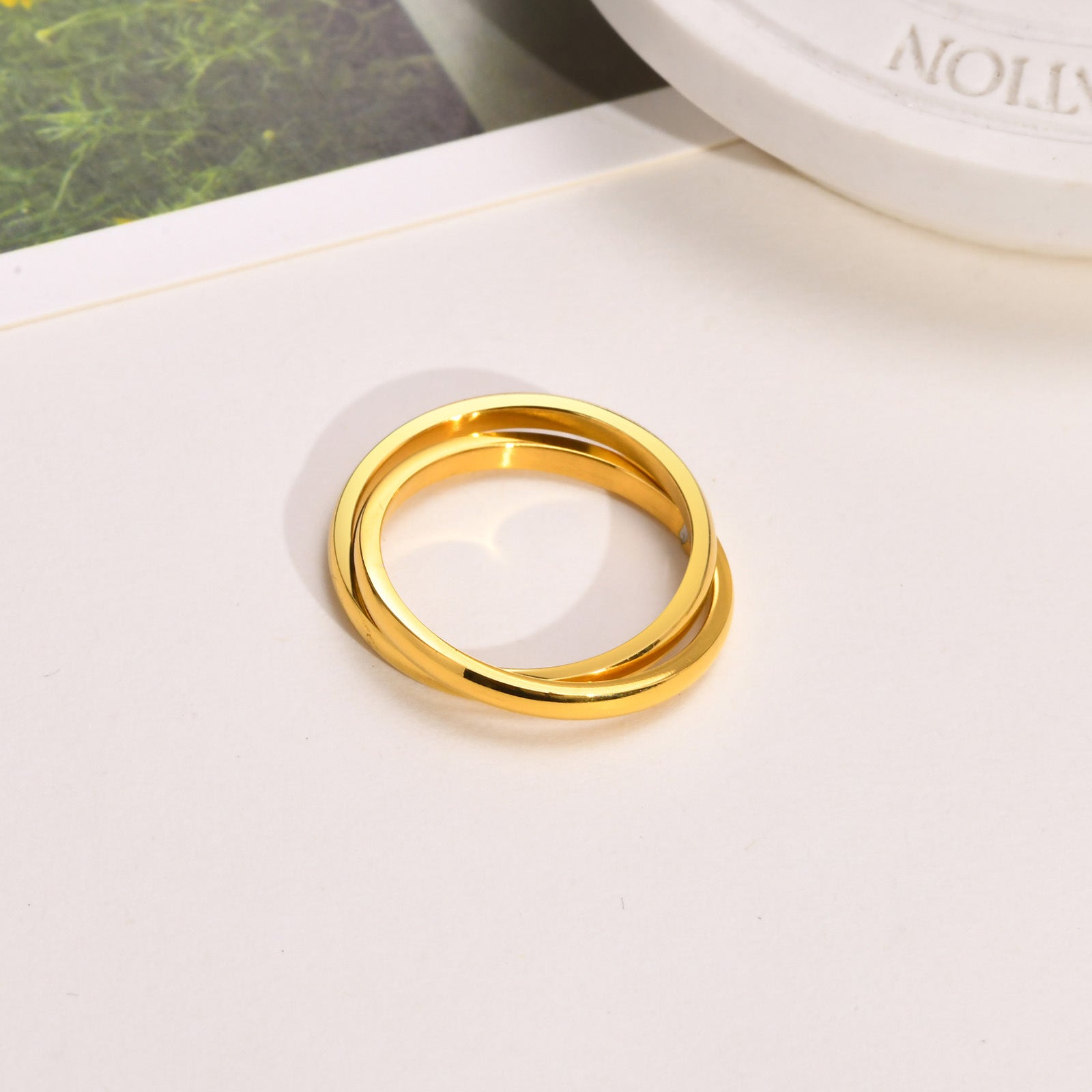 (Non-personalized) Double Circle Ring