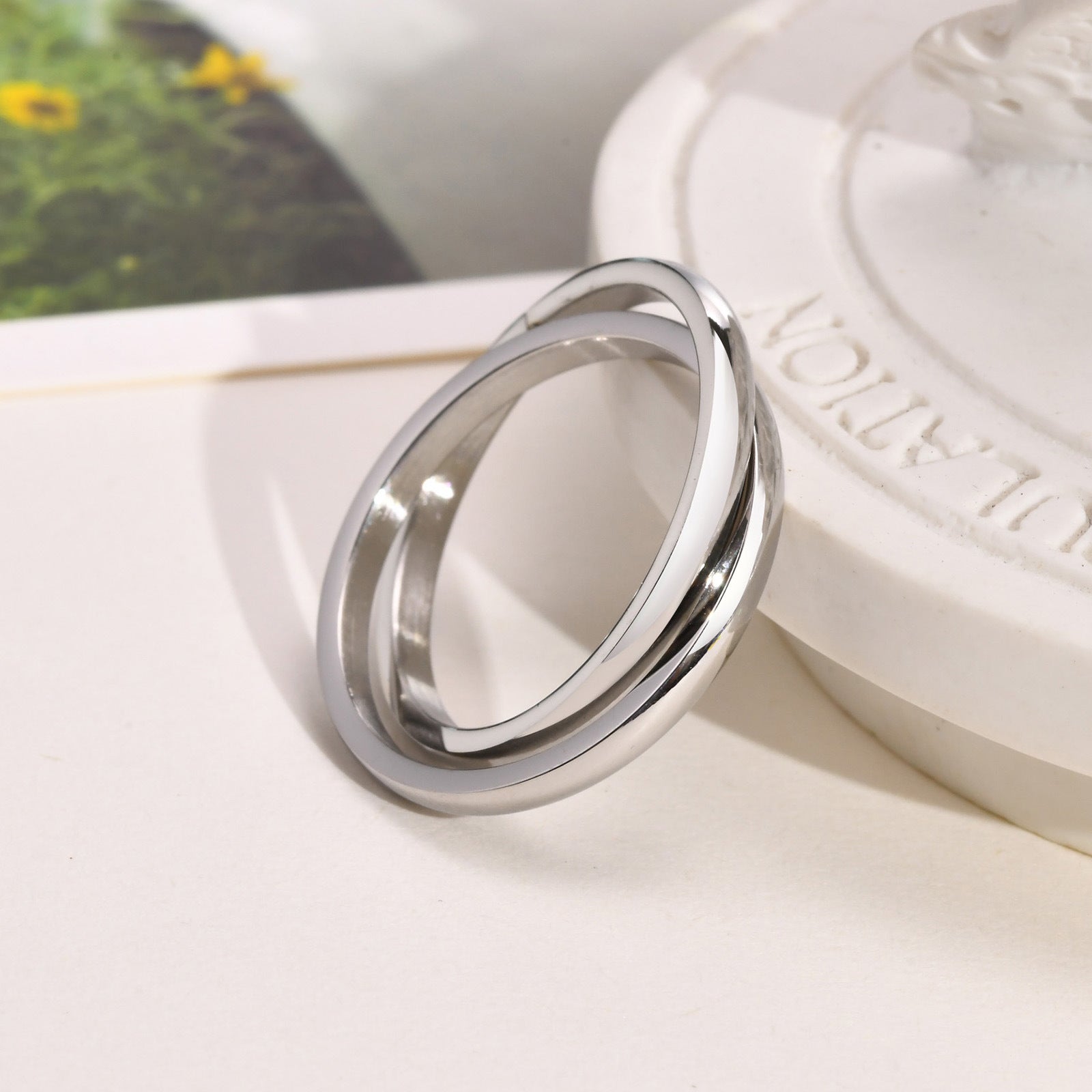 (Non-personalized) Double Circle Ring