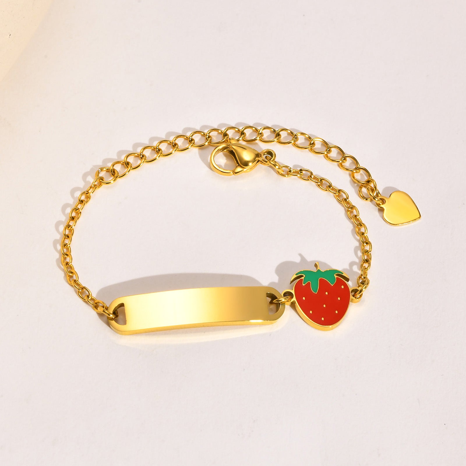 Custom Name Strawberry Girls Bracelet
