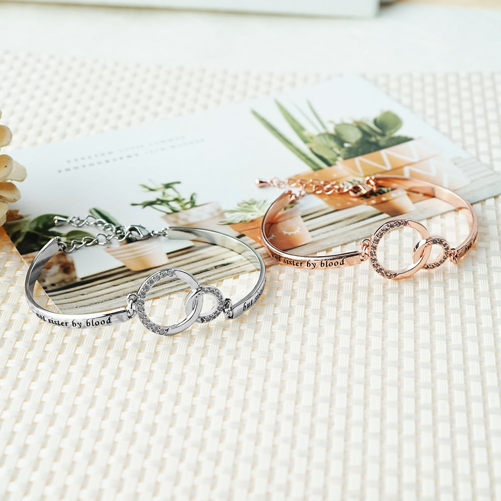 Custom Message or Name Sister Look Bracelet