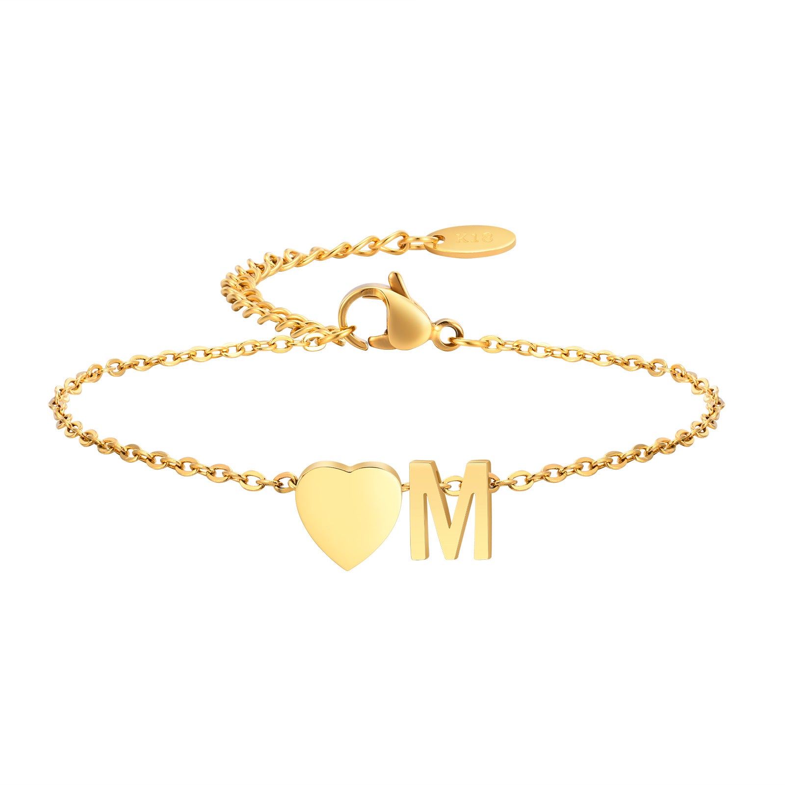 Heart Letter Bracelet