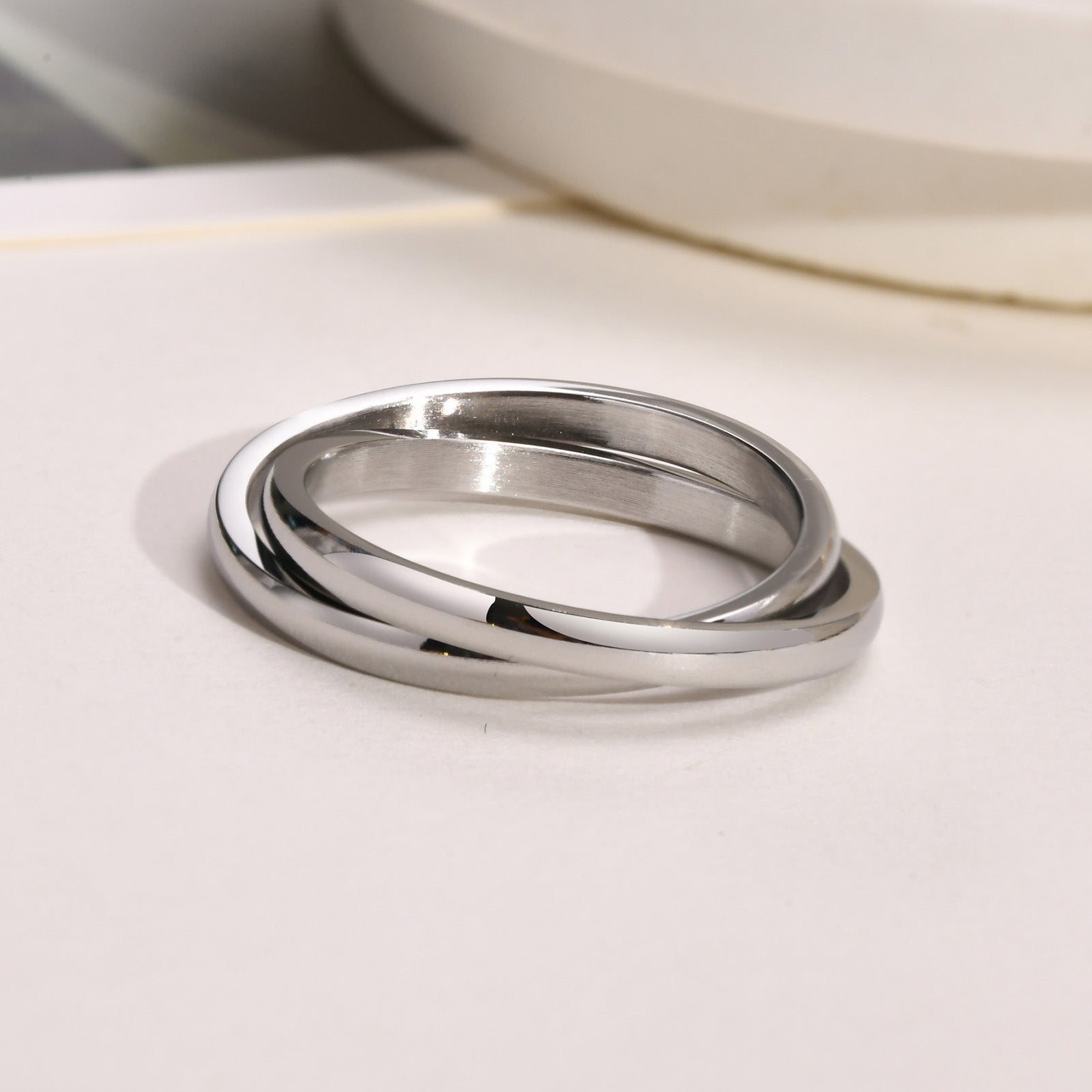 (Non-personalized) Double Circle Ring