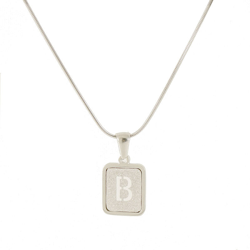 18K Plated Initial Letter Necklace