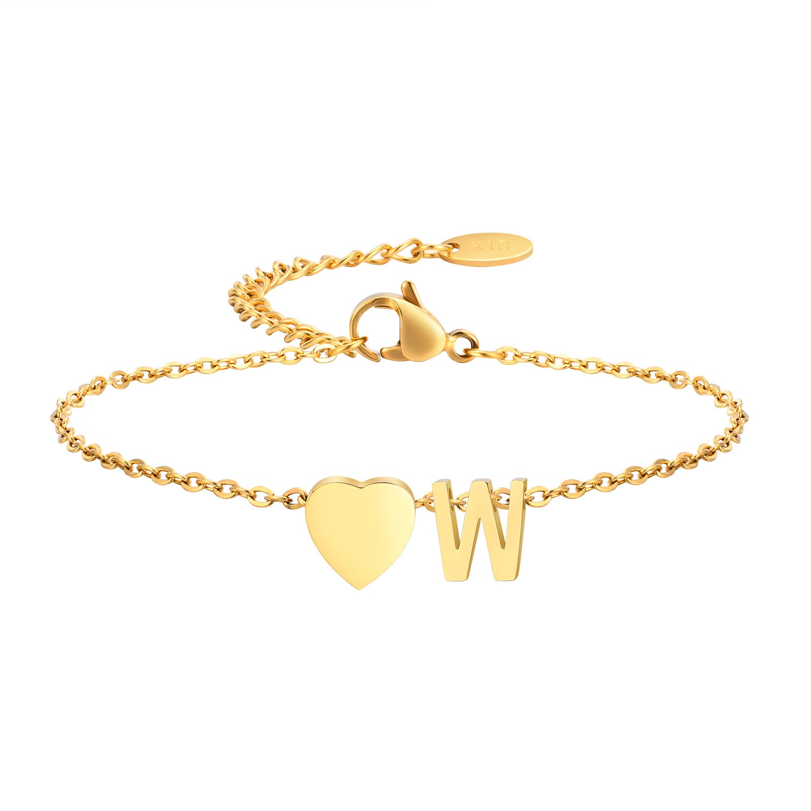 Heart Letter Bracelet