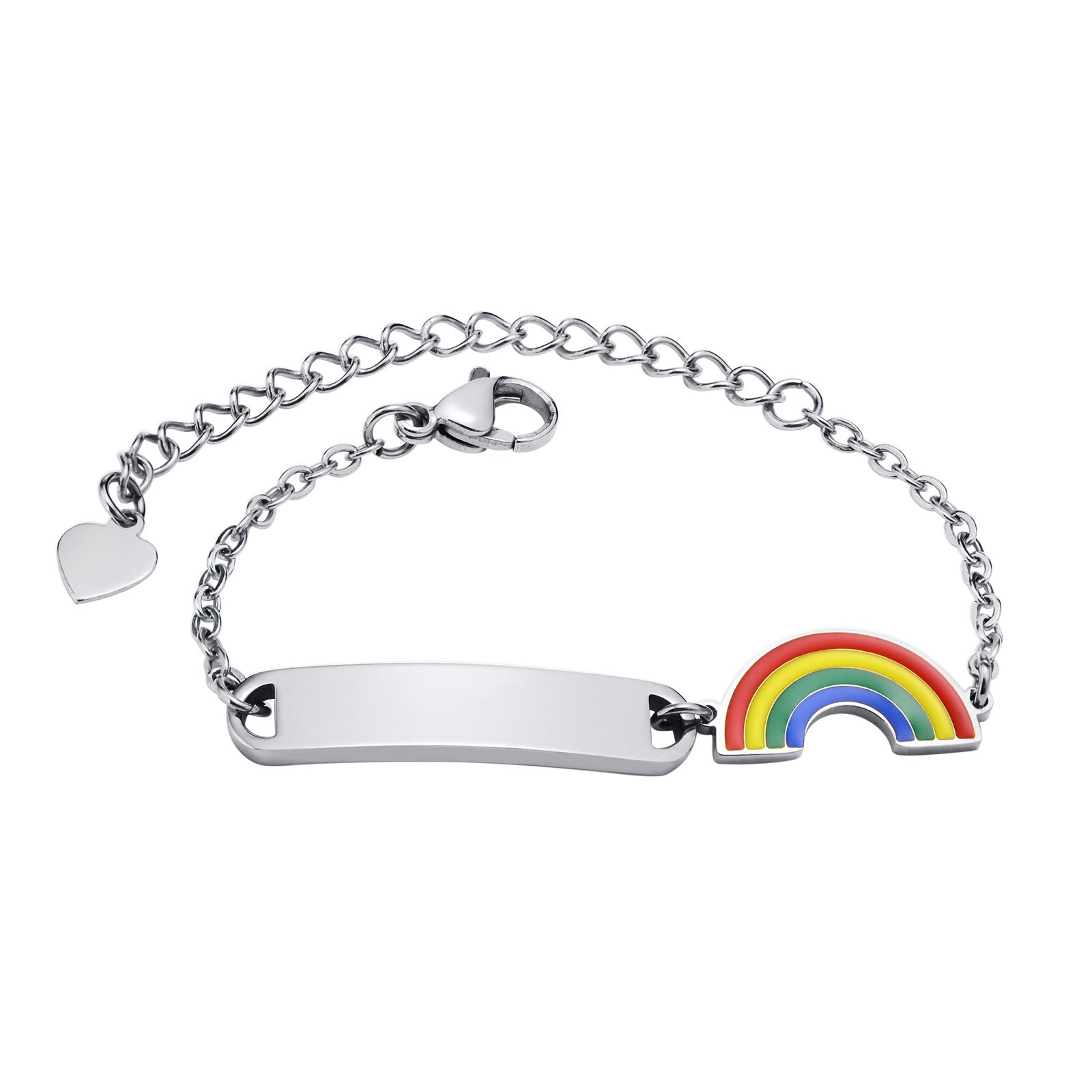 Custom Name Rainbow Bracelet